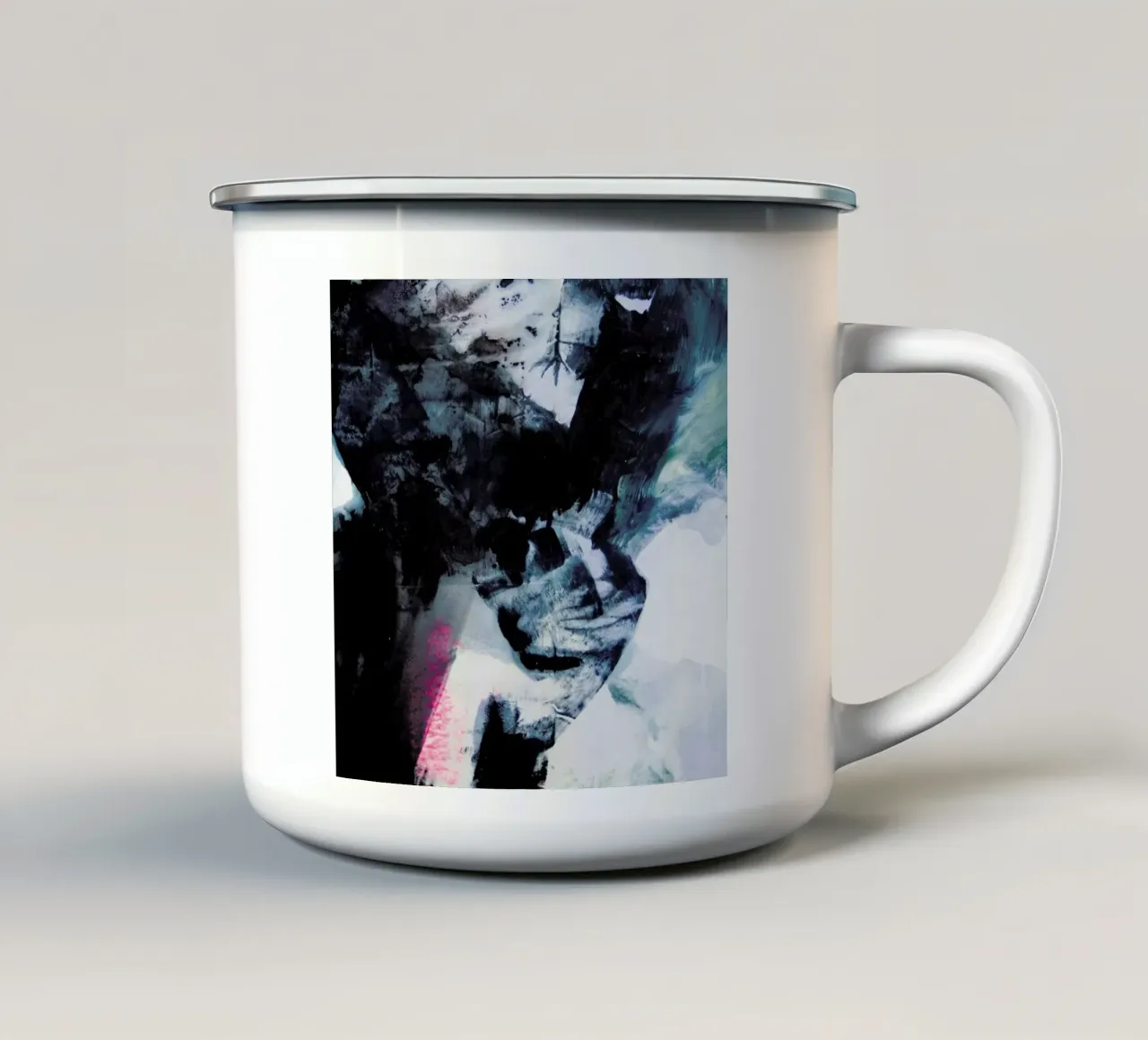 Melt Series 01 enamel mug by Mala Alani