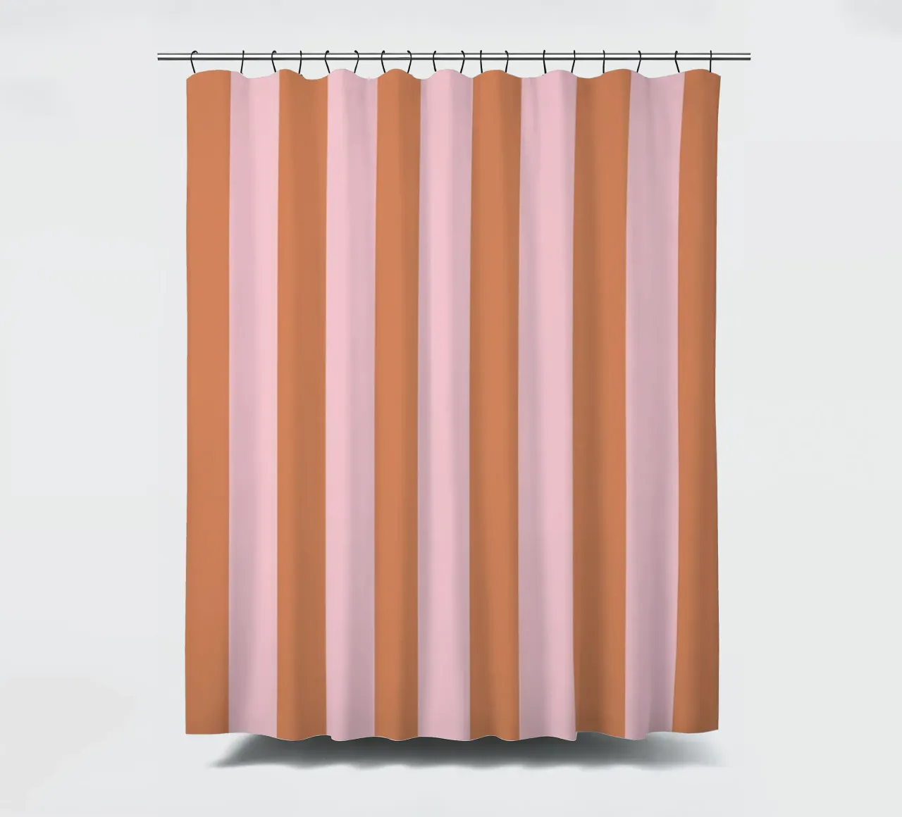 Retro Streifen Rosa Rot tenda da doccia da BAINAI KIDS