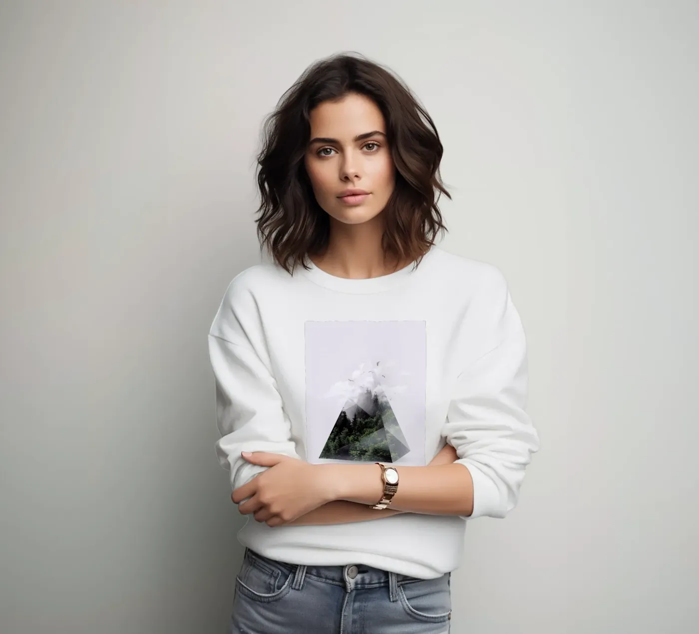 Forest Triangle sweatshirt by Róbert Farkas