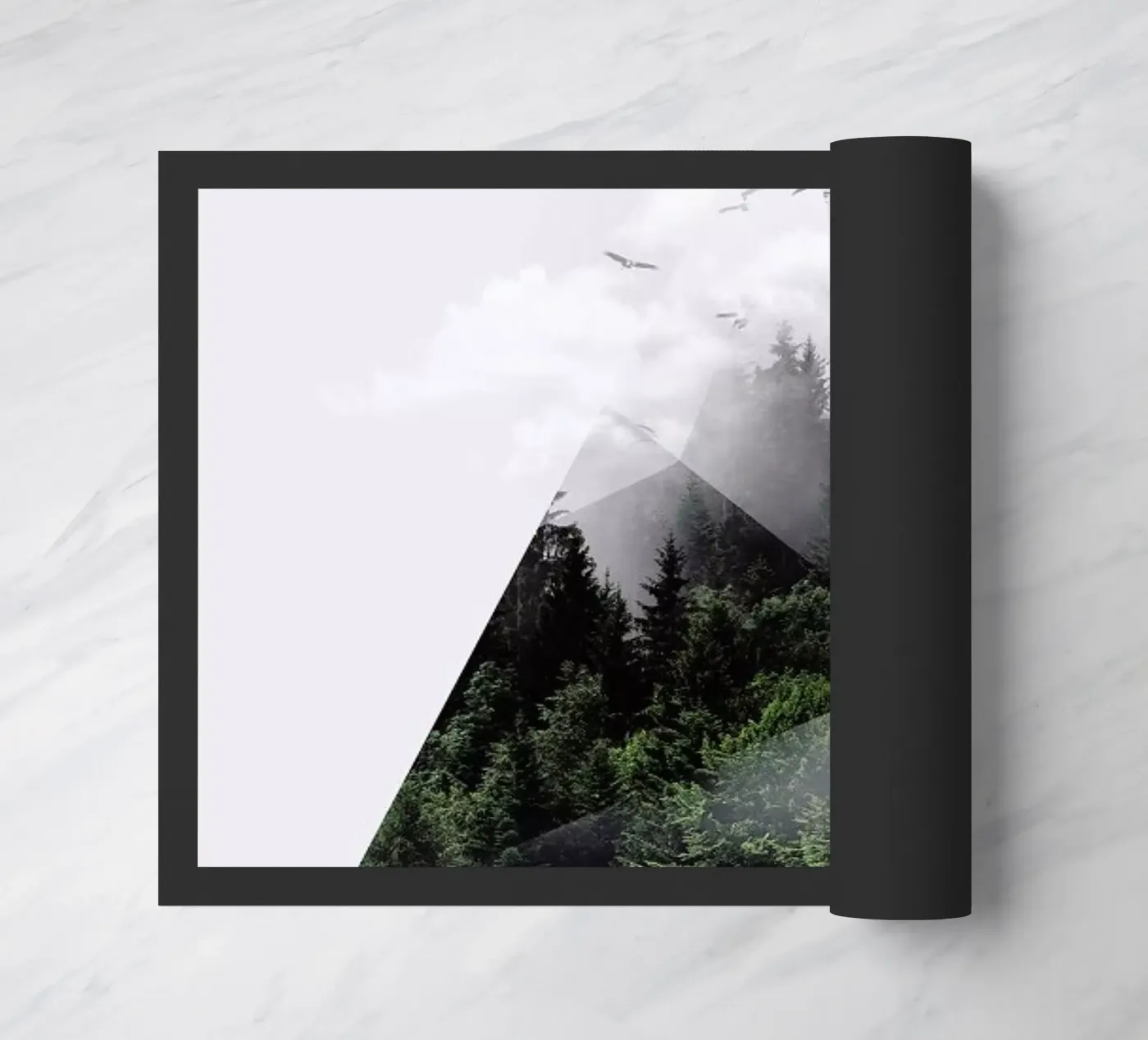 Forest Triangle Fußmatte von Róbert Farkas