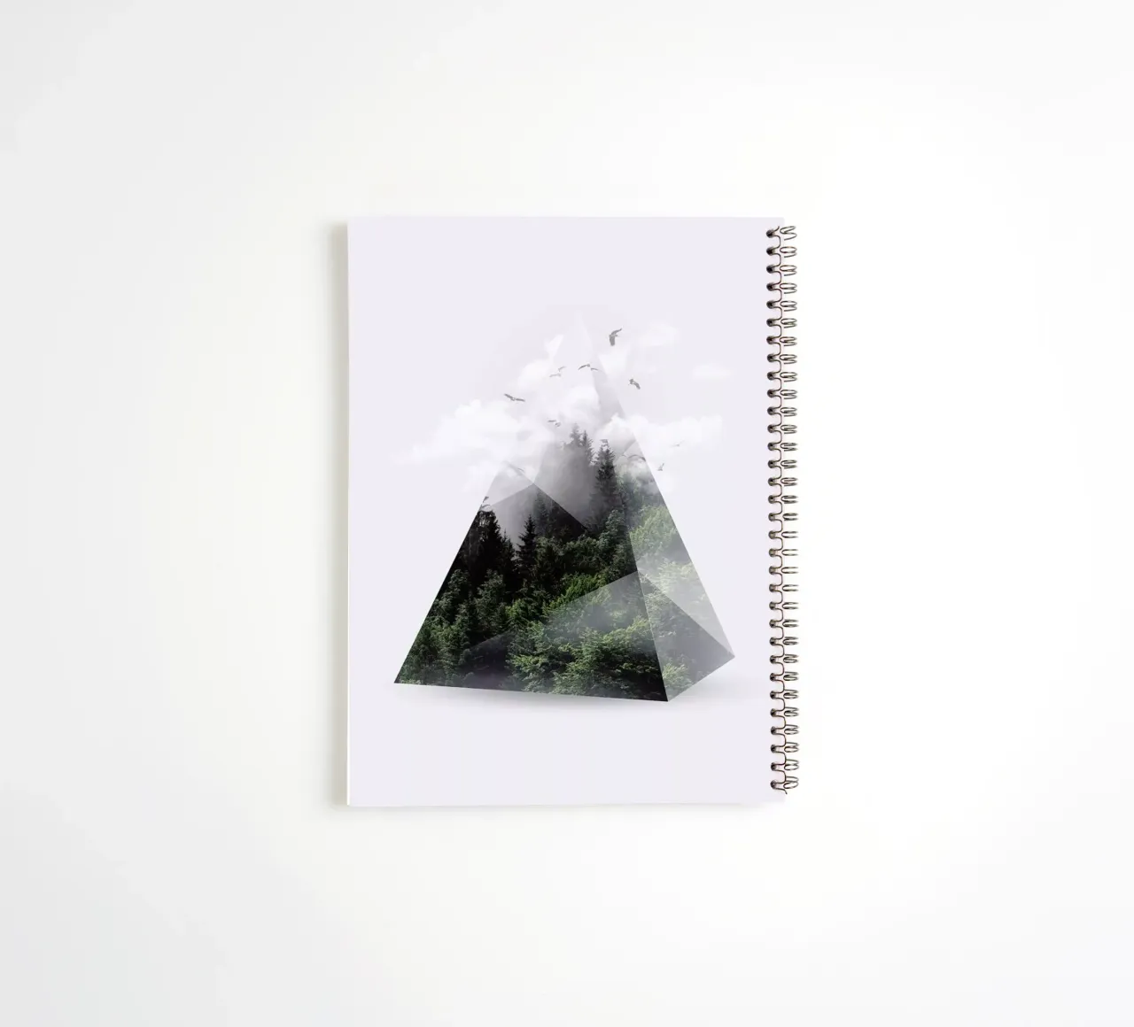Forest Triangle spiral notebook by Róbert Farkas