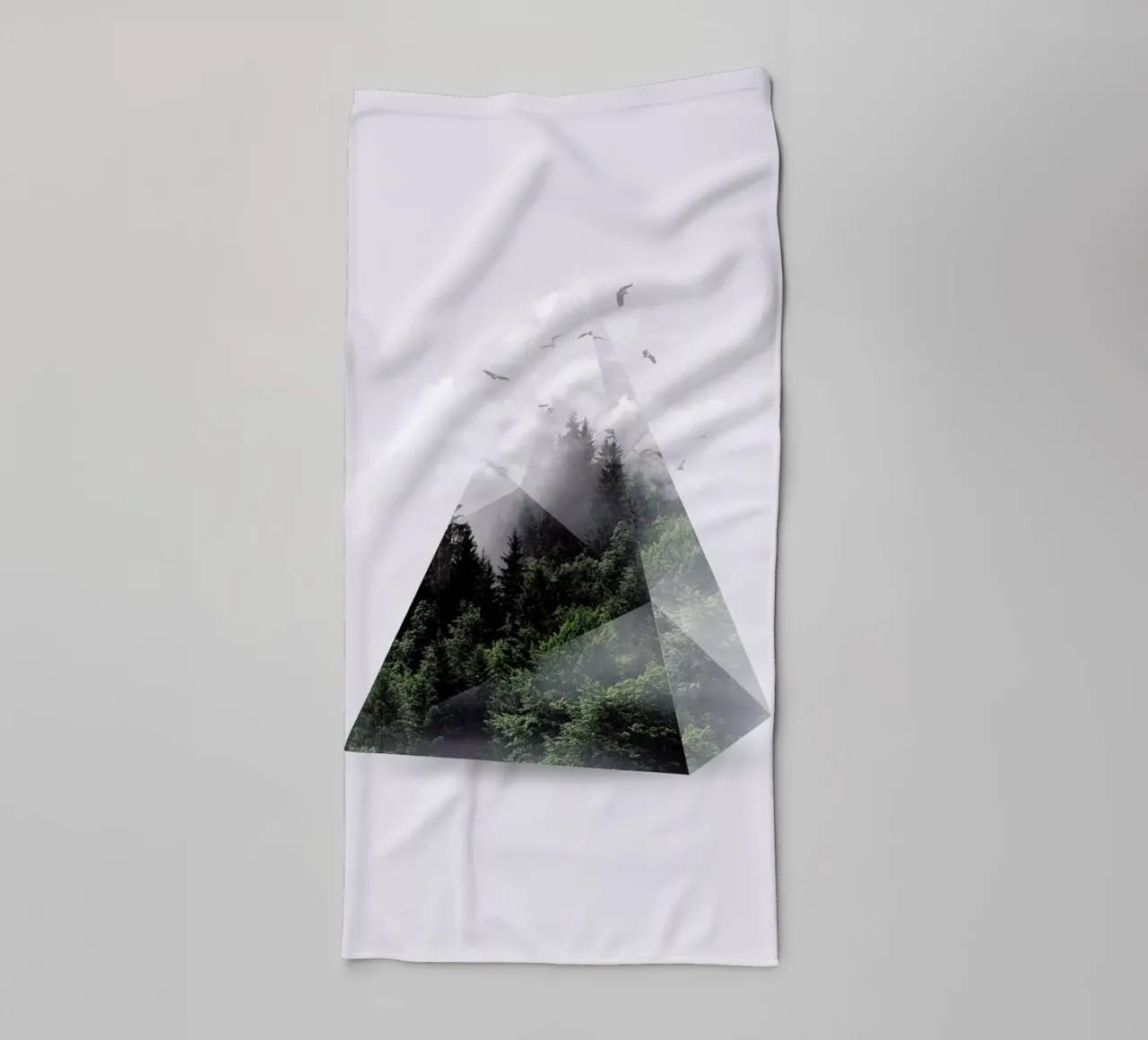 Forest Triangle towel by Róbert Farkas