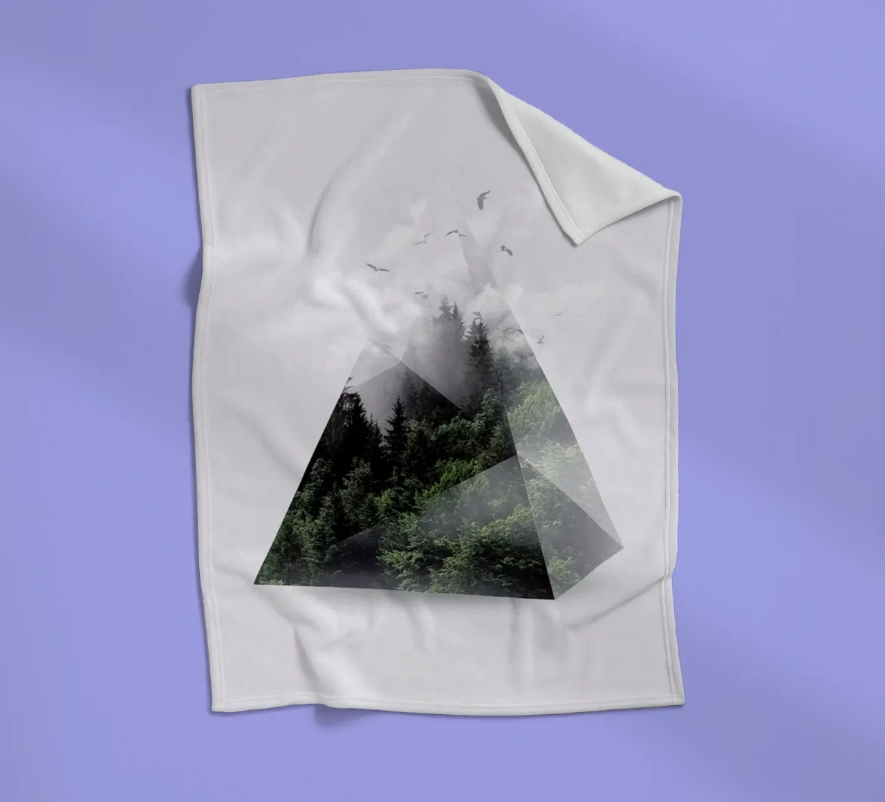 Forest Triangle Fleecedecke von Róbert Farkas