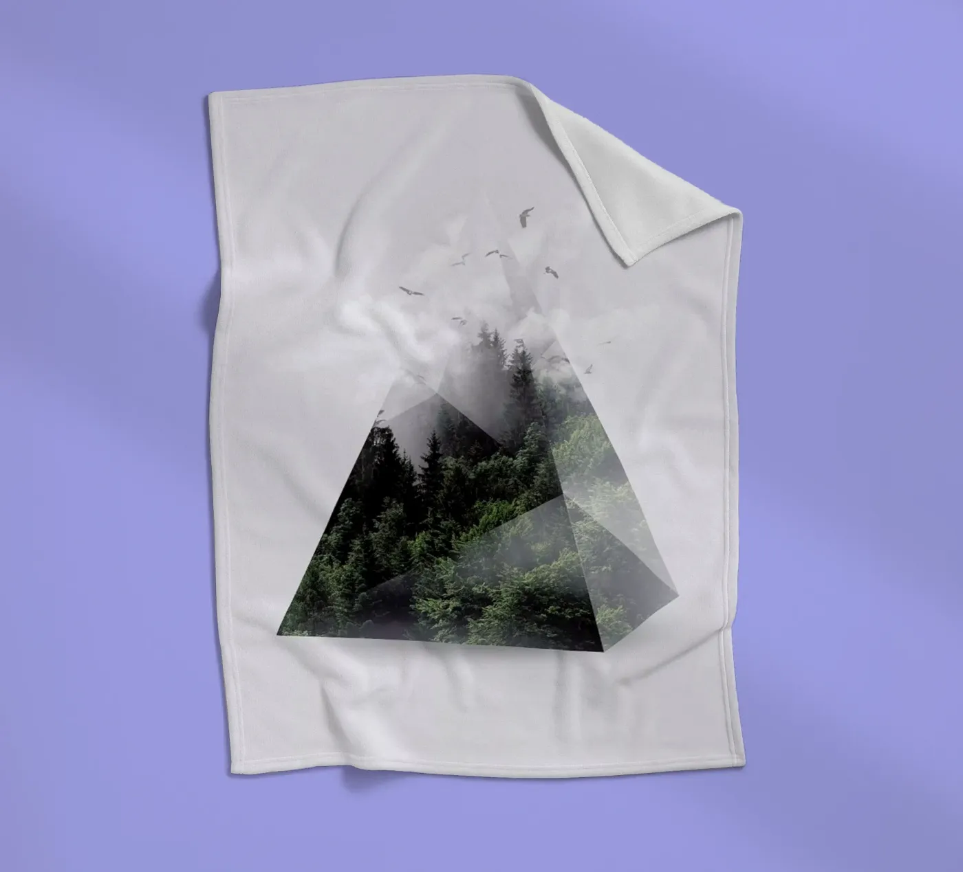 Forest Triangle Fleecedecke von Róbert Farkas