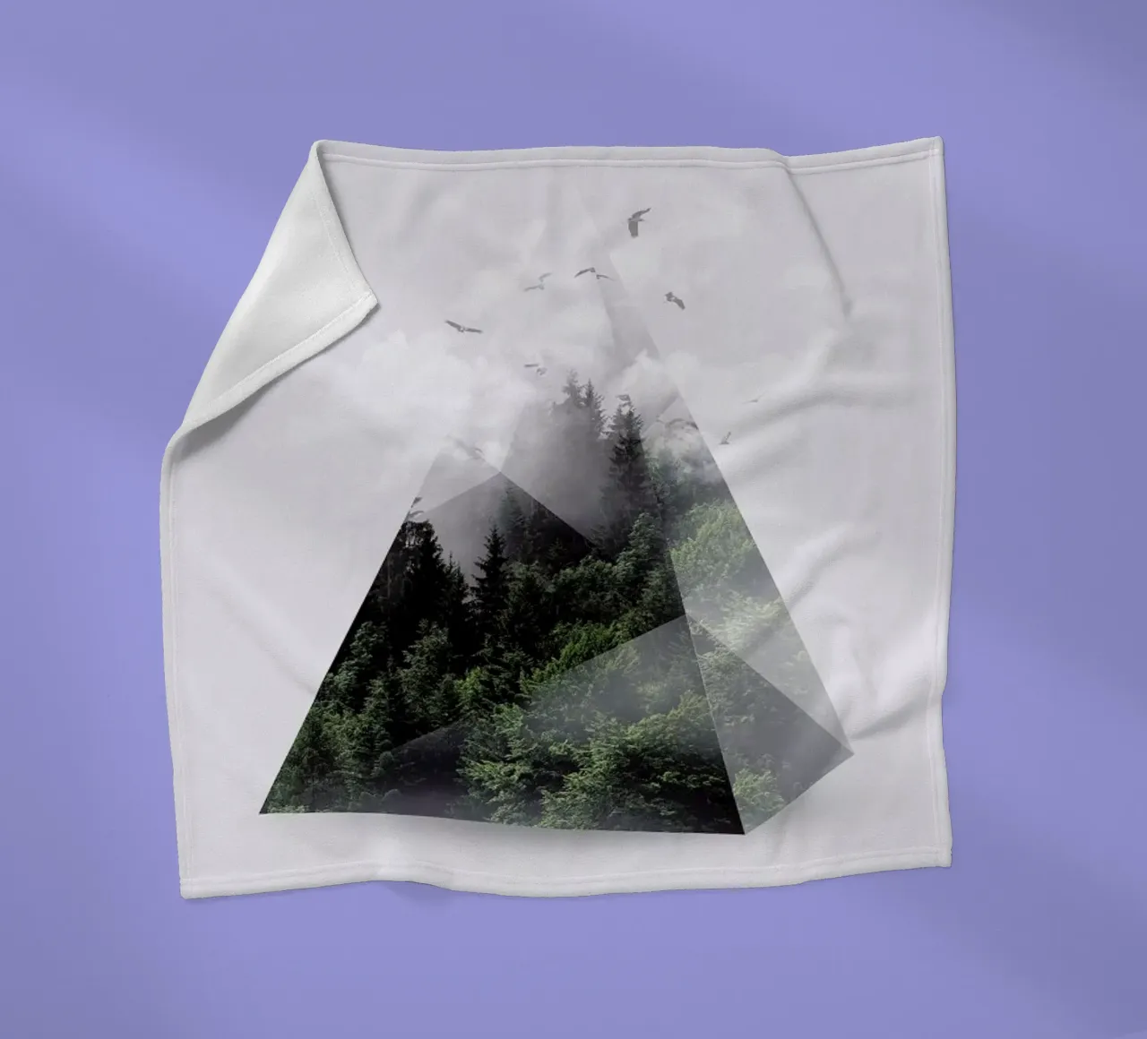 Forest Triangle Fleecedecke von Róbert Farkas