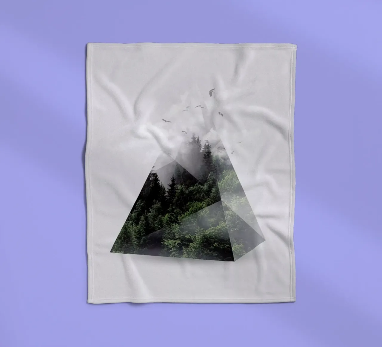 Forest Triangle Fleecedecke von Róbert Farkas