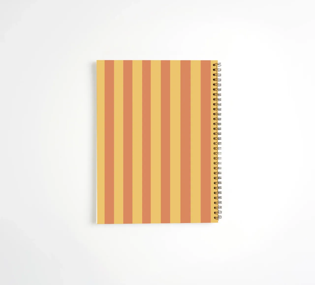 Retro Streifen Gelb Orange Ringbuch von BAINAI KIDS