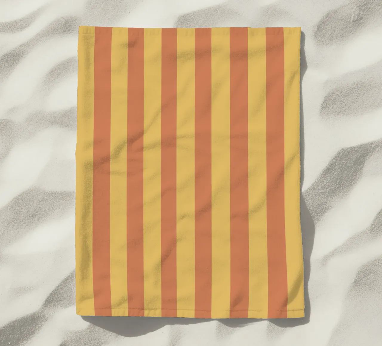 Retro Streifen Gelb Orange telo mare da BAINAI KIDS