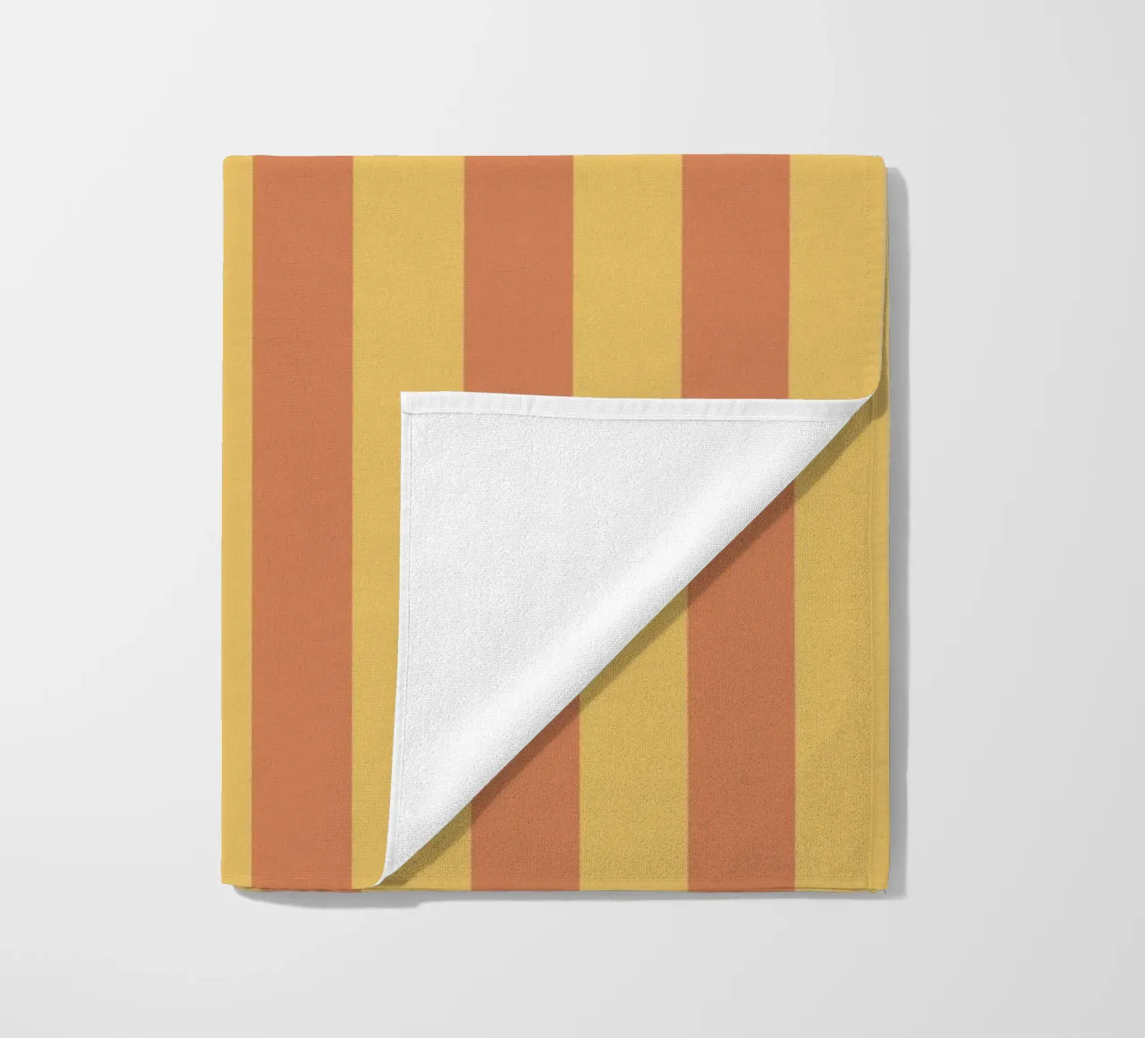 Retro Streifen Gelb Orange telo mare da BAINAI KIDS