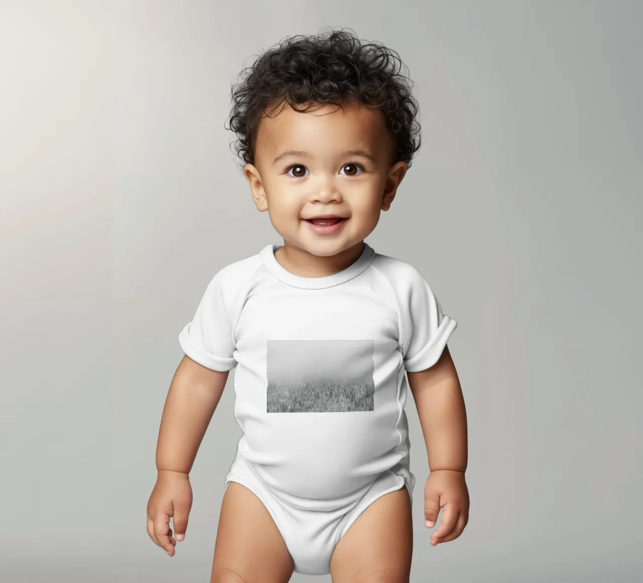 Snowy Day body neonato maniche corte da Nur Mut