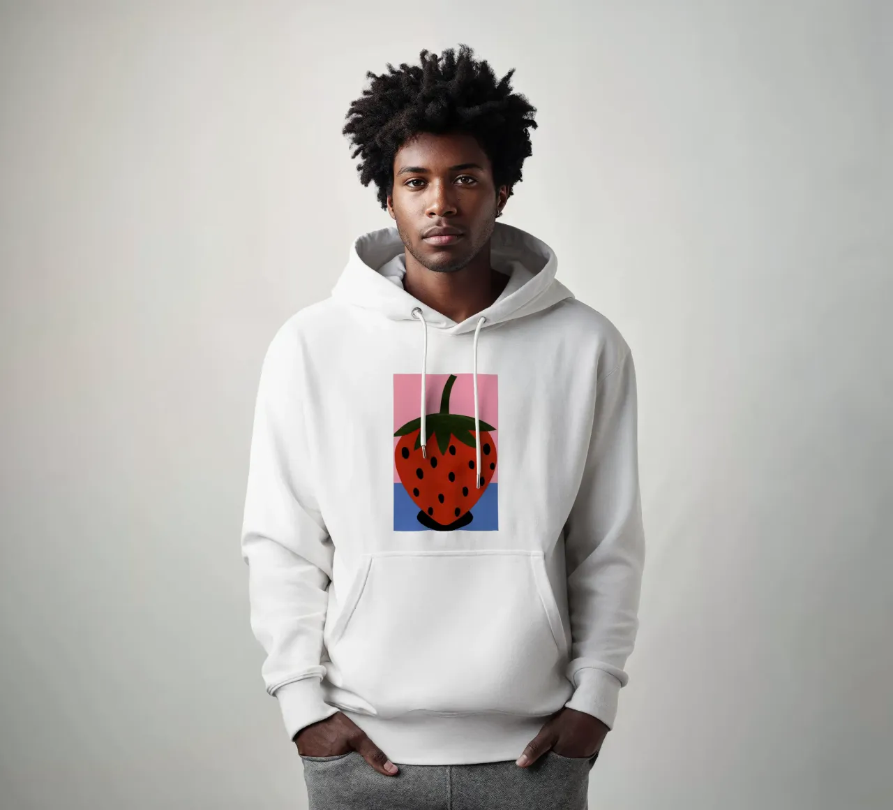 Strawberry felpa con cappuccio da Rosi Feist