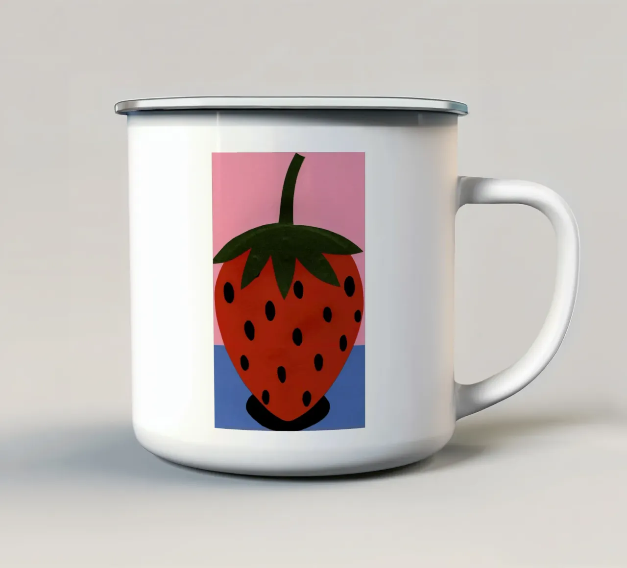 Strawberry taza de esmalte de Rosi Feist