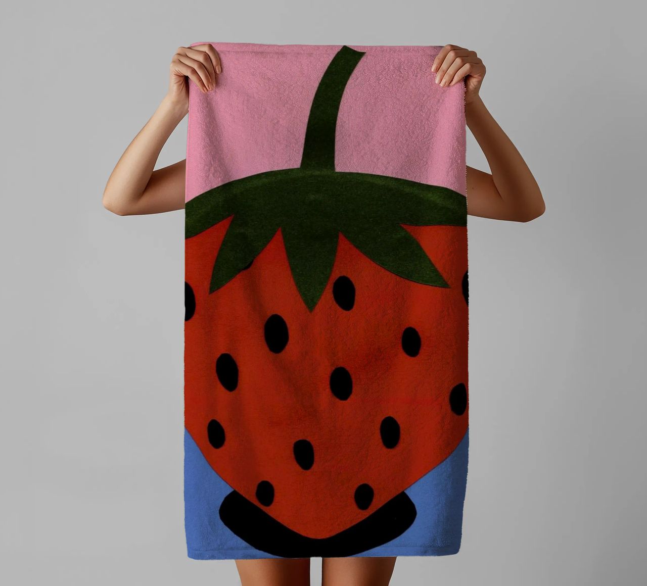 Strawberry towel by Rosi Feist