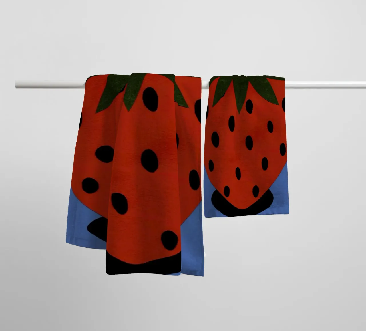 Strawberry badhanddoek van Rosi Feist