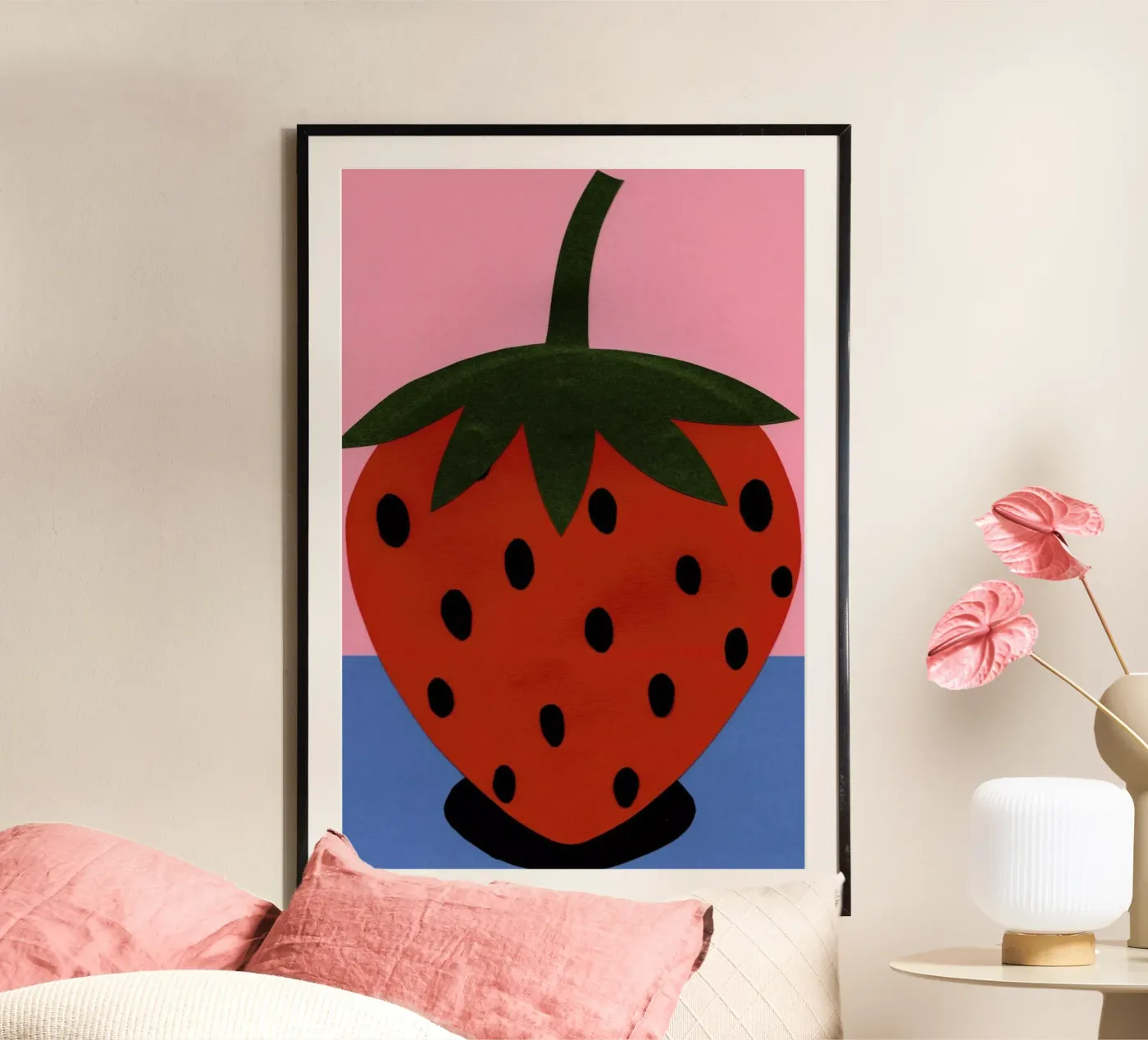 Strawberry poster van Rosi Feist