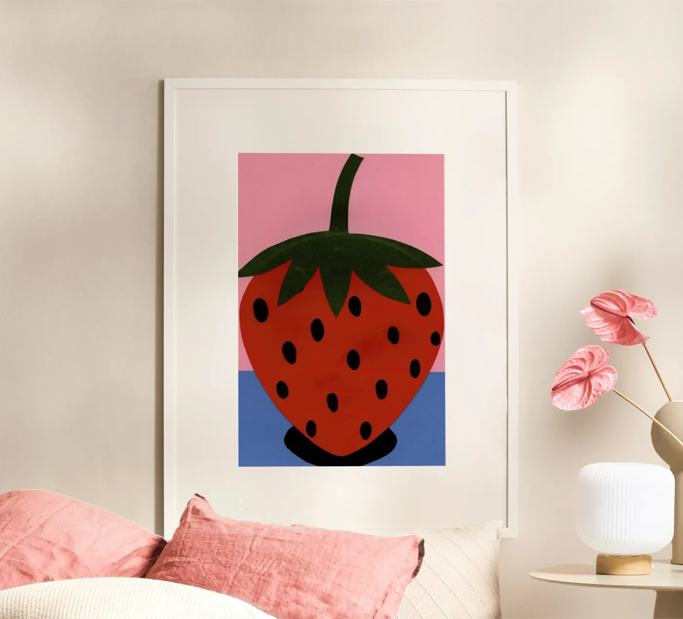 Strawberry poster van Rosi Feist