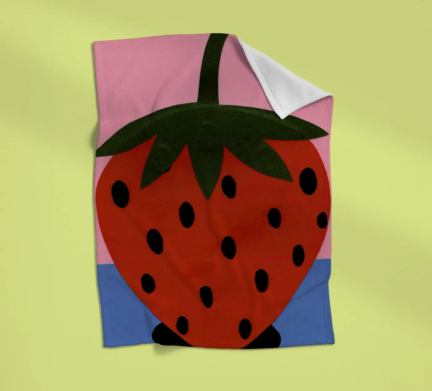 Strawberry fleecedeken van Rosi Feist