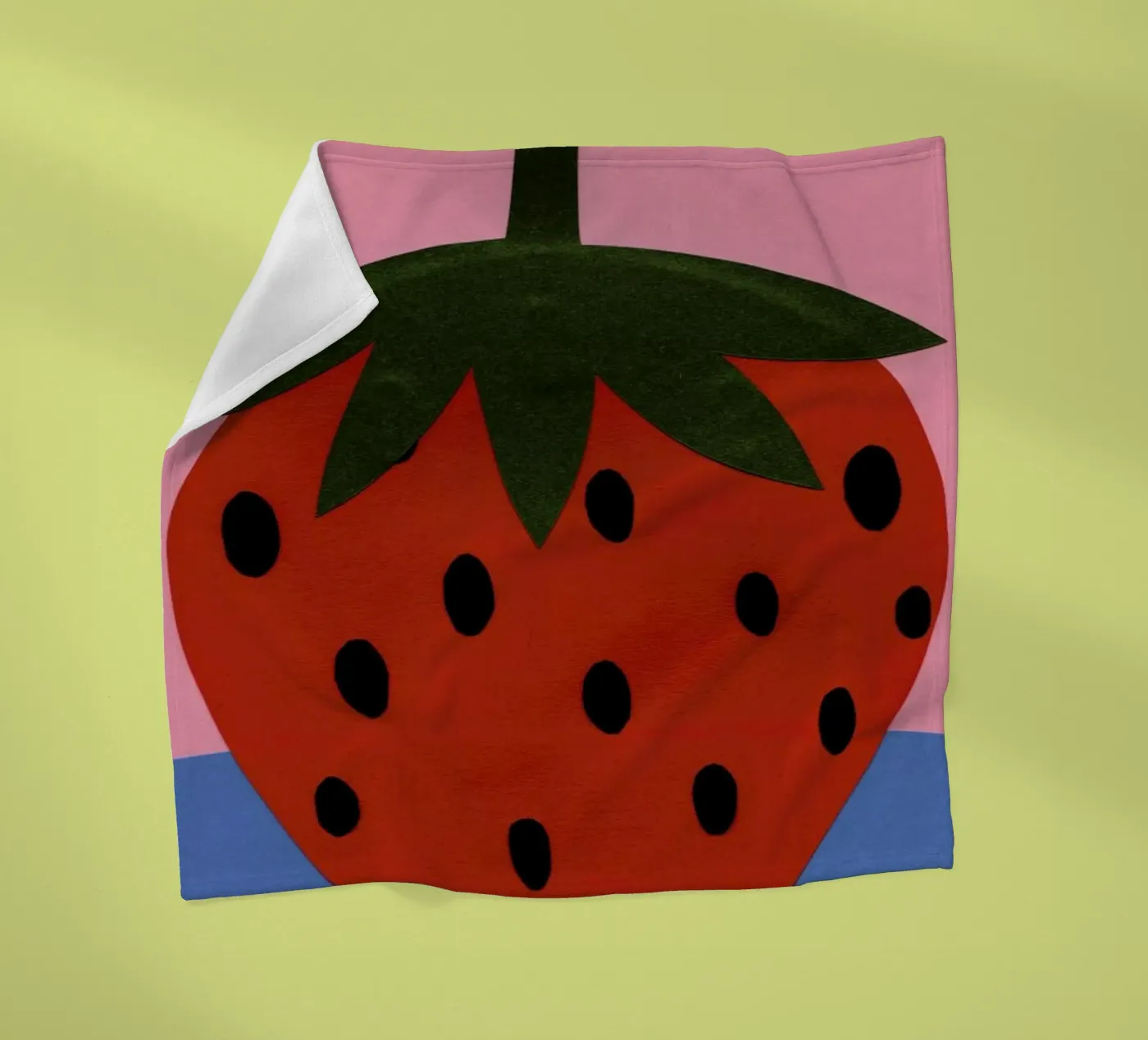 Strawberry fleecedeken van Rosi Feist