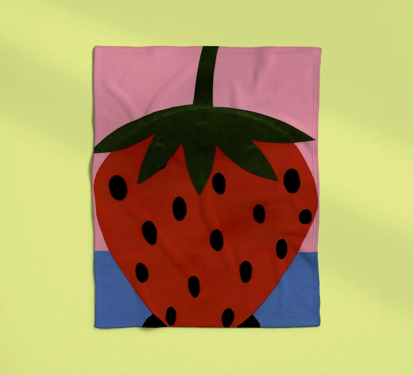 Strawberry fleecedeken van Rosi Feist