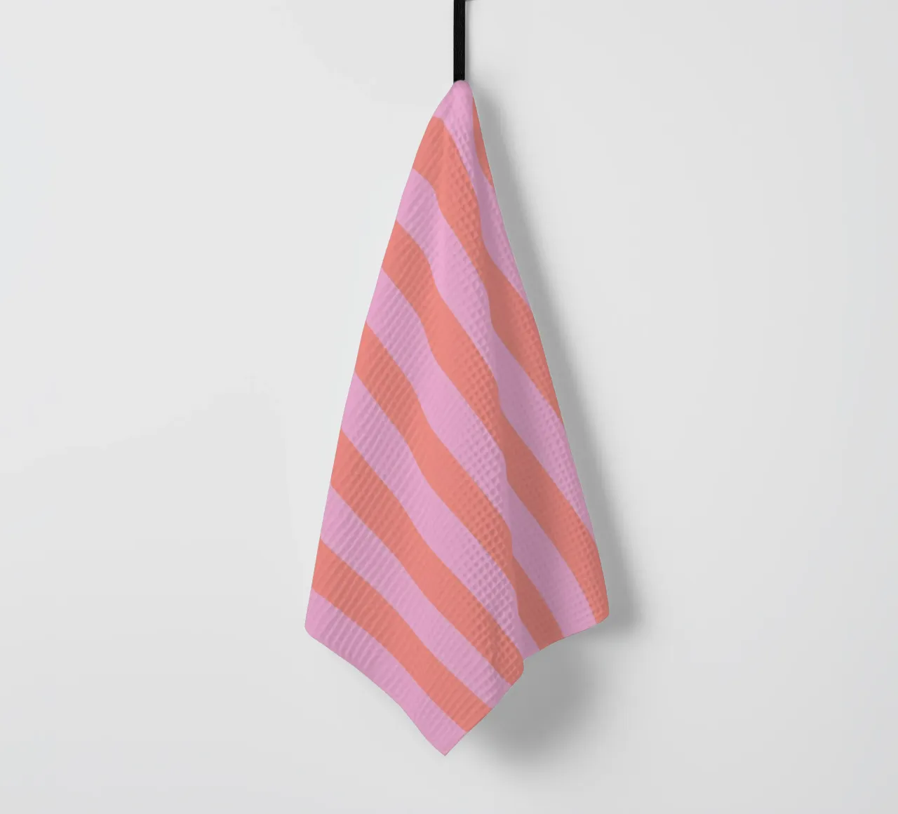Retro Streifen Lila Rosa tea towel by BAINAI KIDS