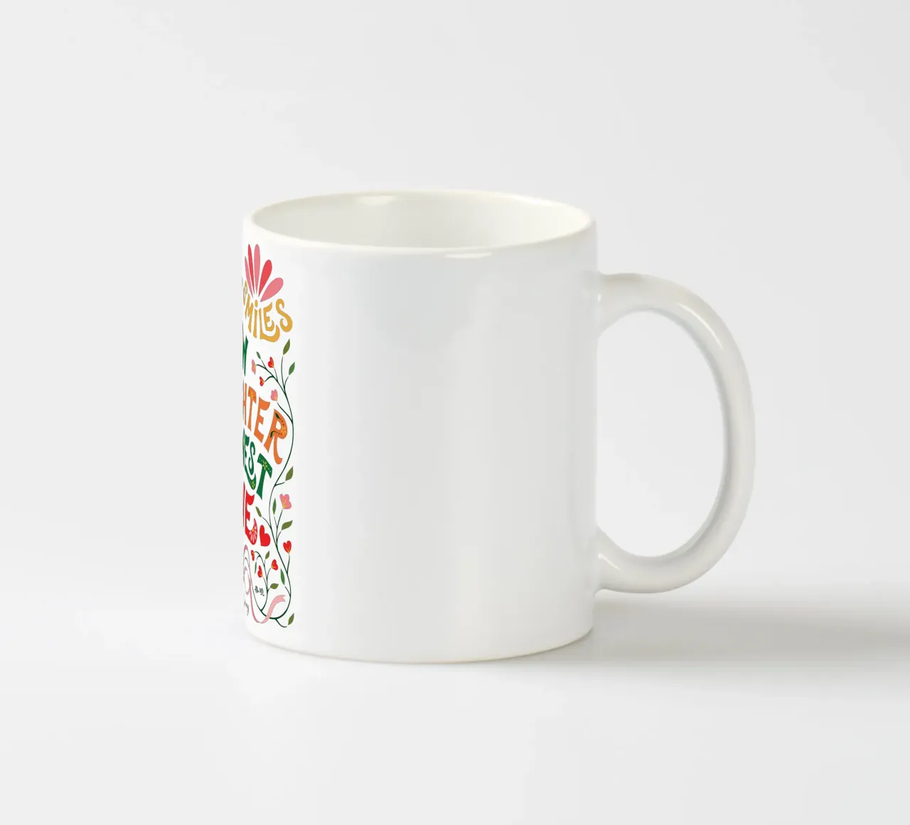 Piantare sorrisi, coltivare risate, raccogliere amore tazza in ceramica da easternspringco