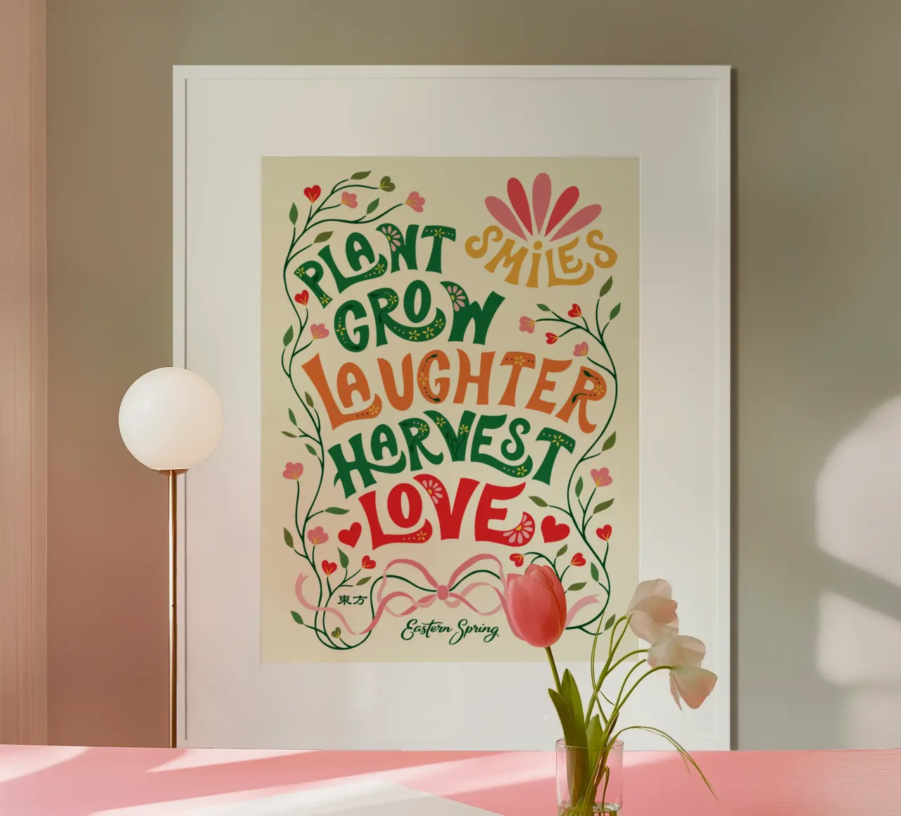 Piantare sorrisi, coltivare risate, raccogliere amore carta hahnemühle da easternspringco