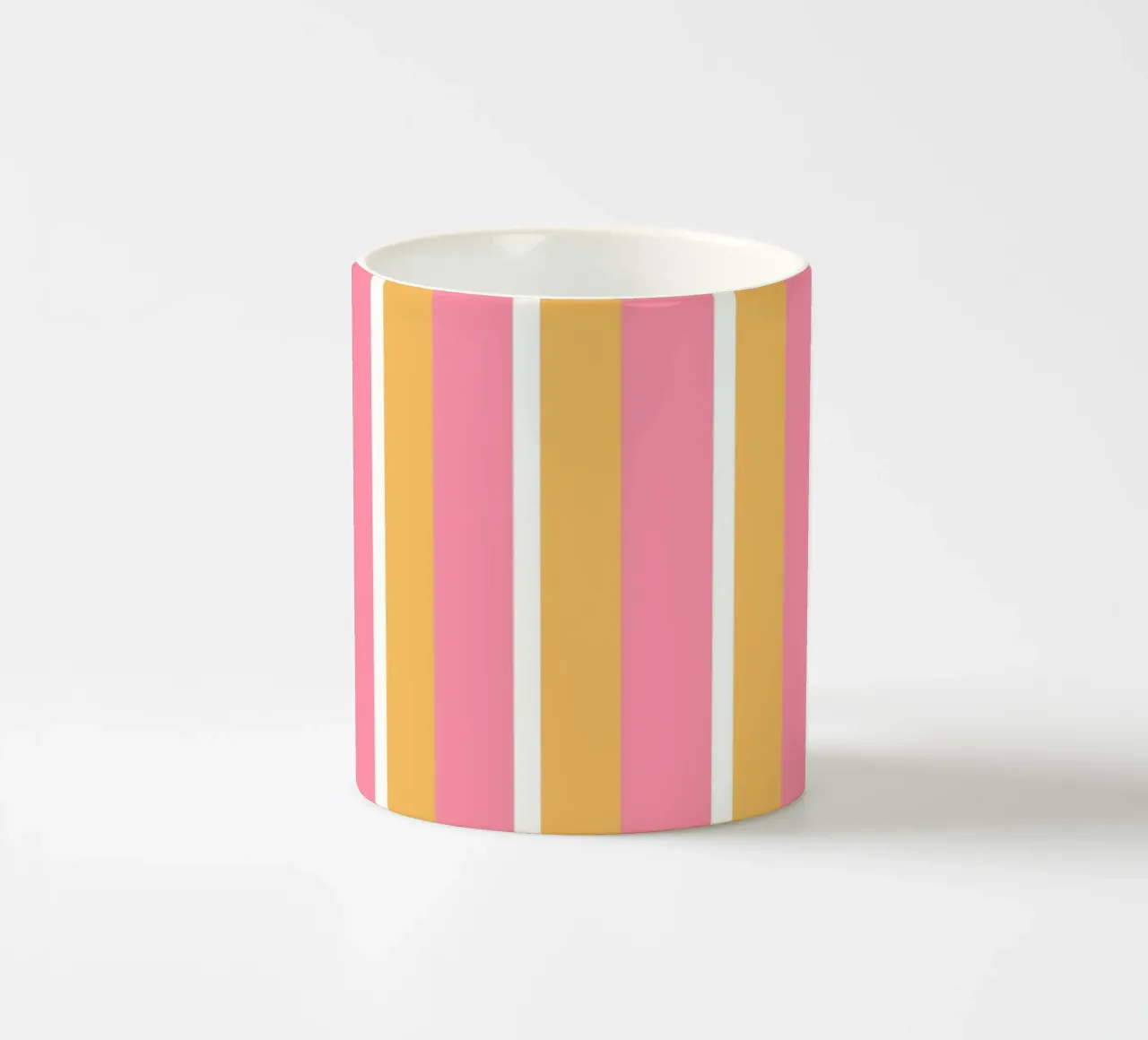 Retro Streifen Gelb Rosa tazza in ceramica da BAINAI KIDS