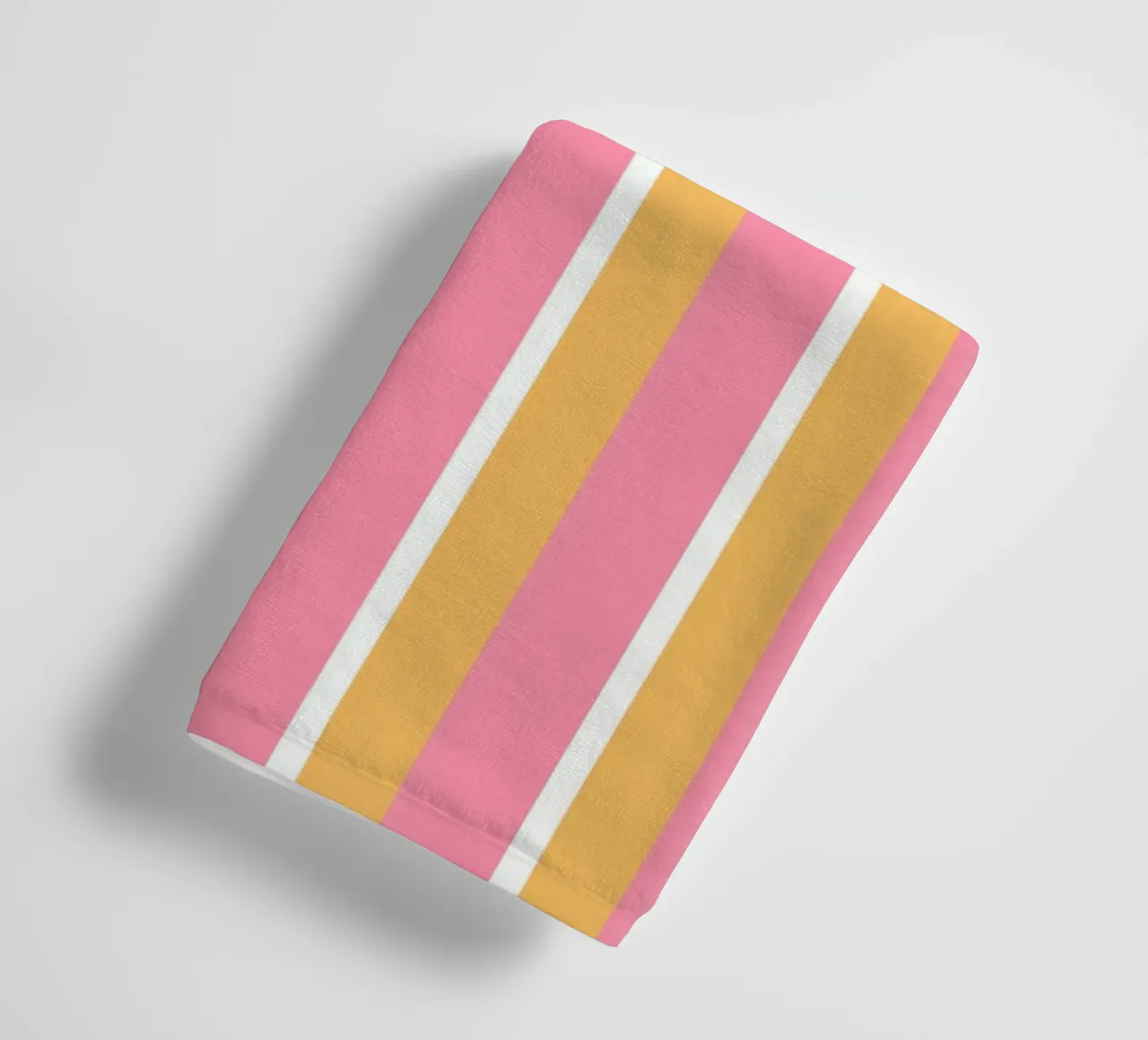 Retro Streifen Gelb Rosa asciugamano da bagno da BAINAI KIDS
