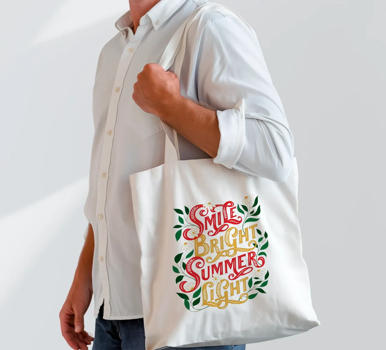 Smile Bright Summer Light tote bag by easternspringco
