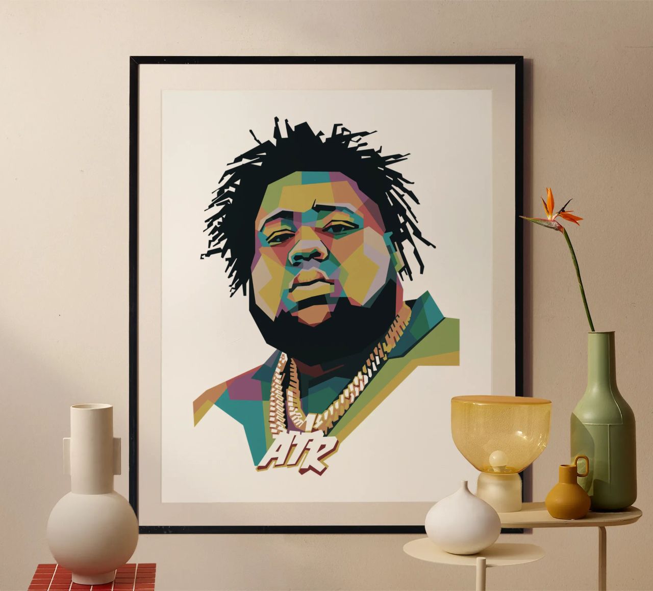 Rod Wave WPAP poster by Alkahfsmart