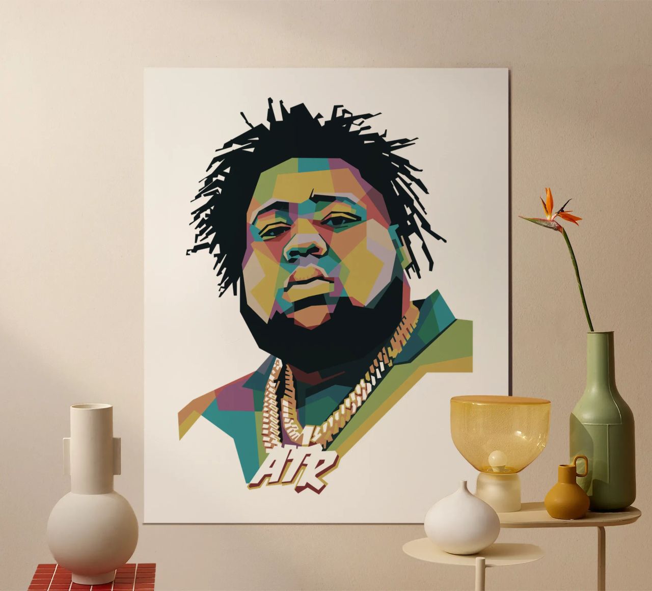 Rod Wave WPAP poster by Alkahfsmart