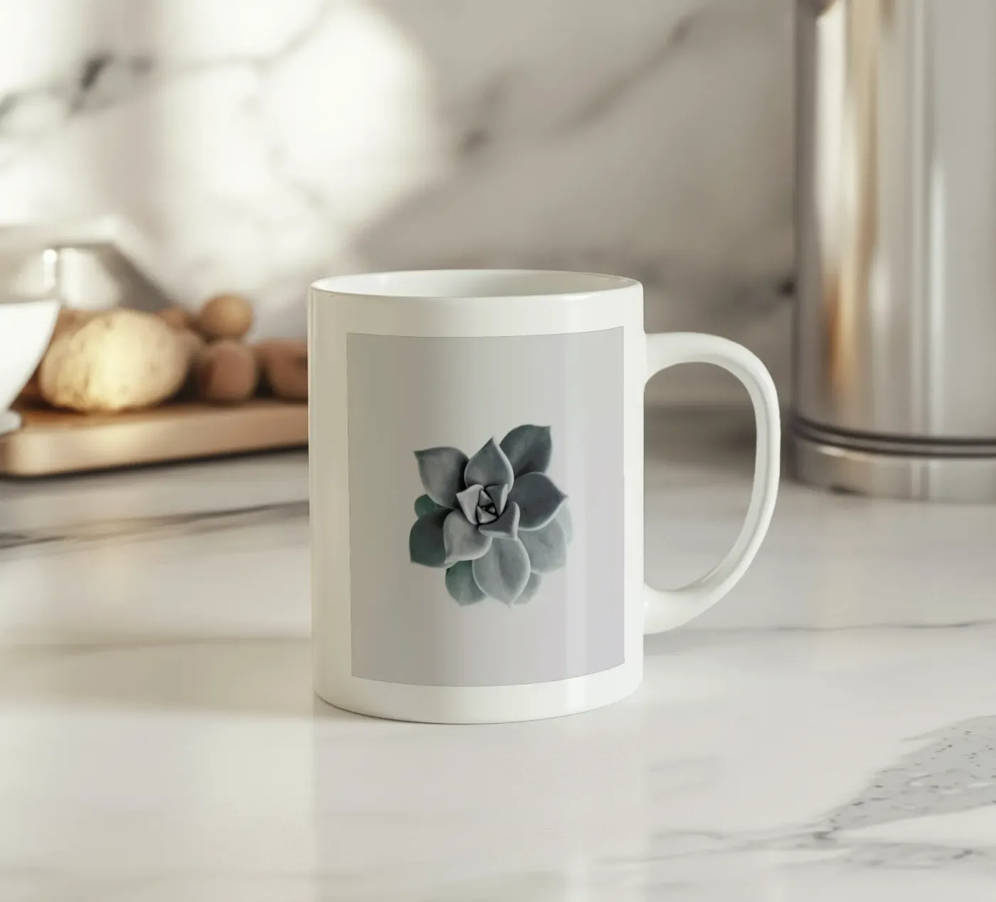 Succulent ceramic mug by George Griefy