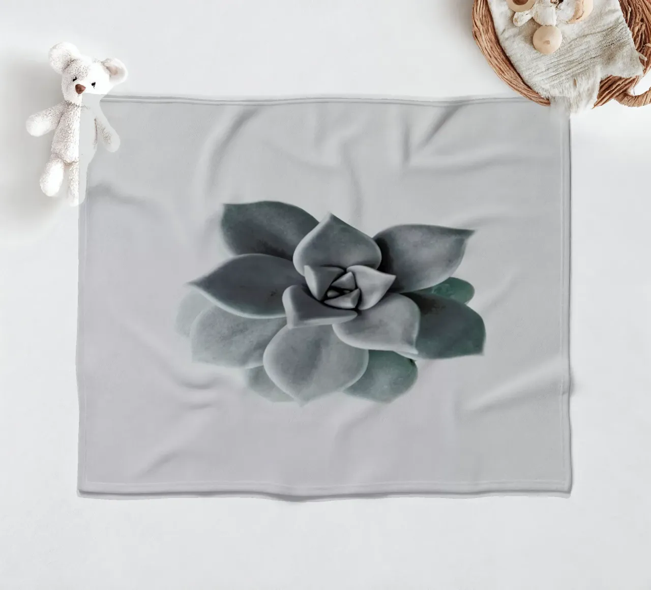 Succulent fleece blanket by George Griefy