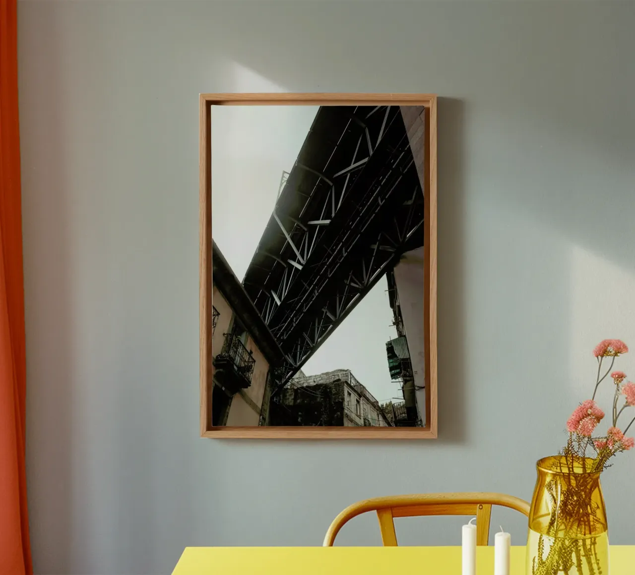 Bridge in Porto tela con Cornice a cassetta da Sebastian Hilgetag