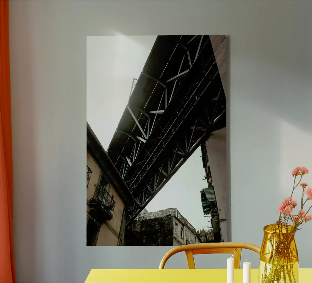 Bridge in Porto tela con Cornice a cassetta da Sebastian Hilgetag
