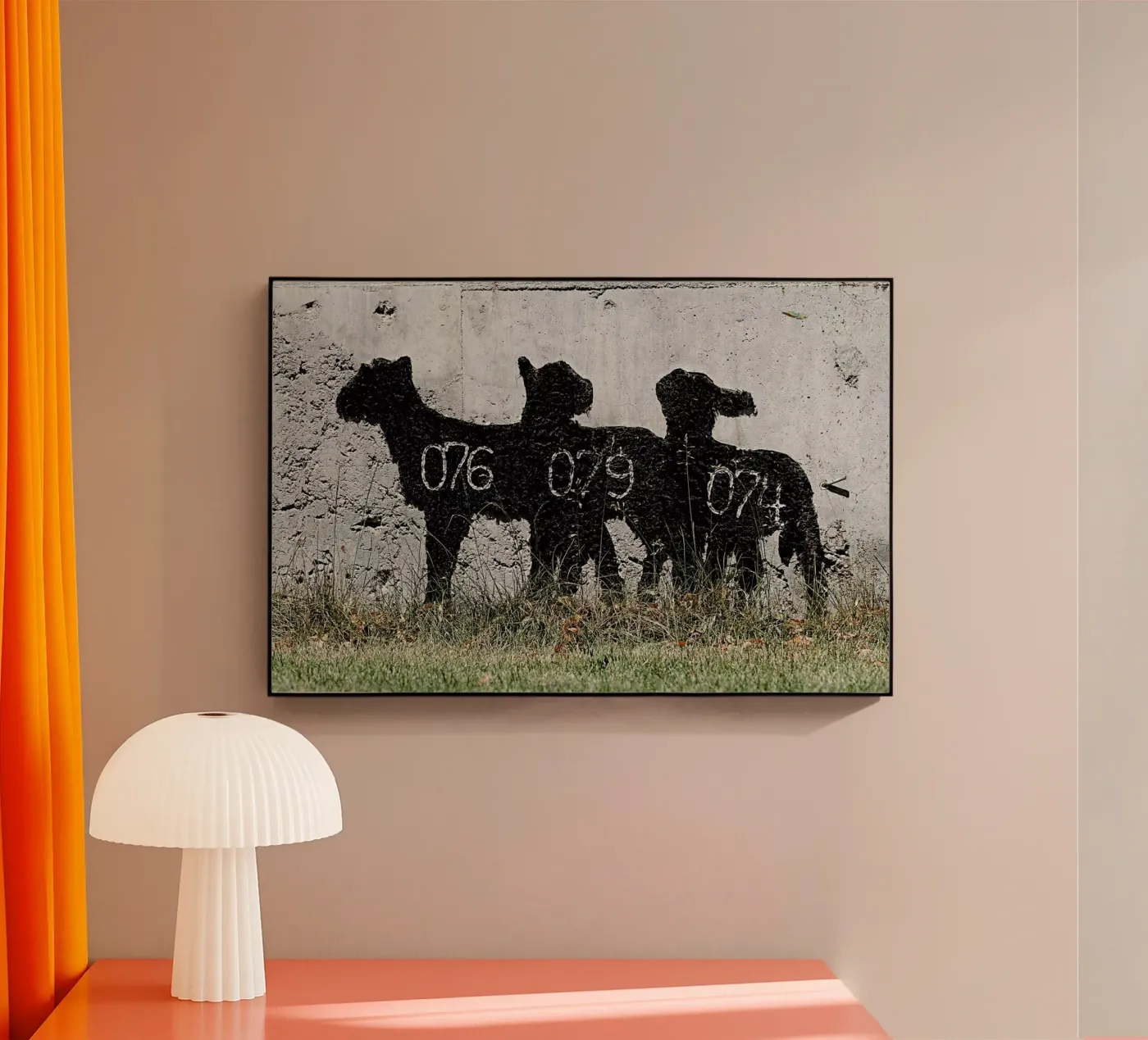 Sheep Acryl-Glas von Michael Belhadi