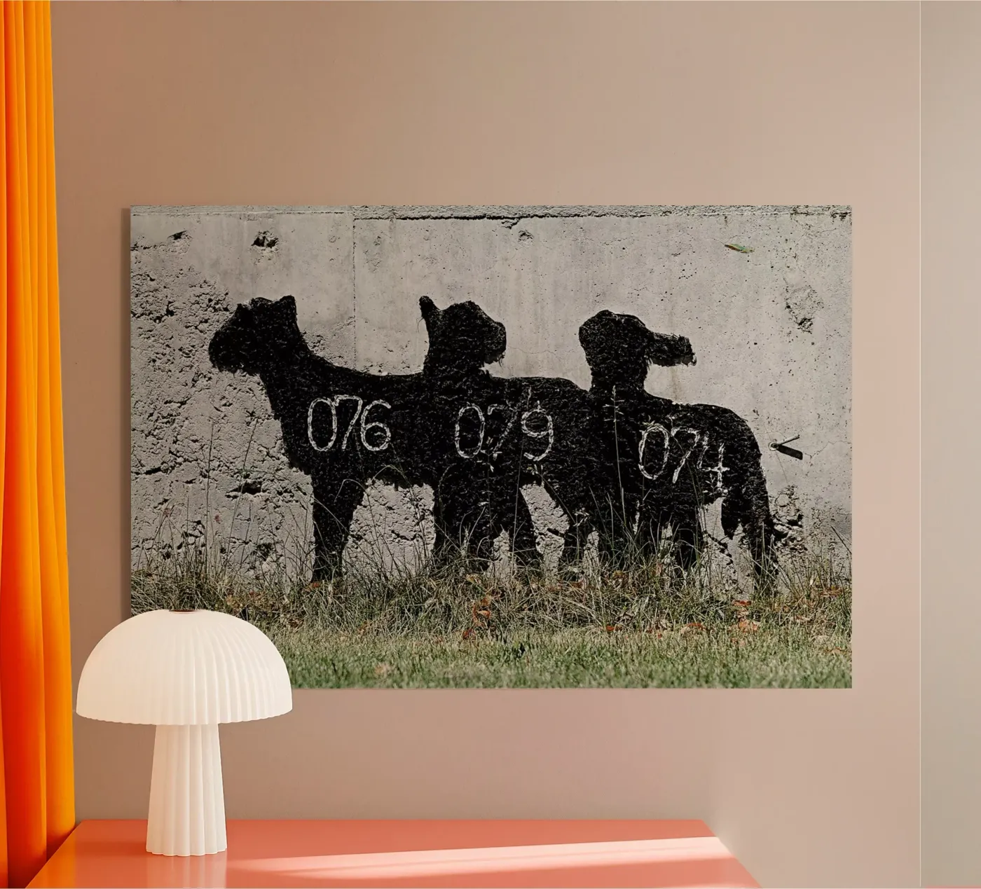 Sheep Acryl-Glas von Michael Belhadi