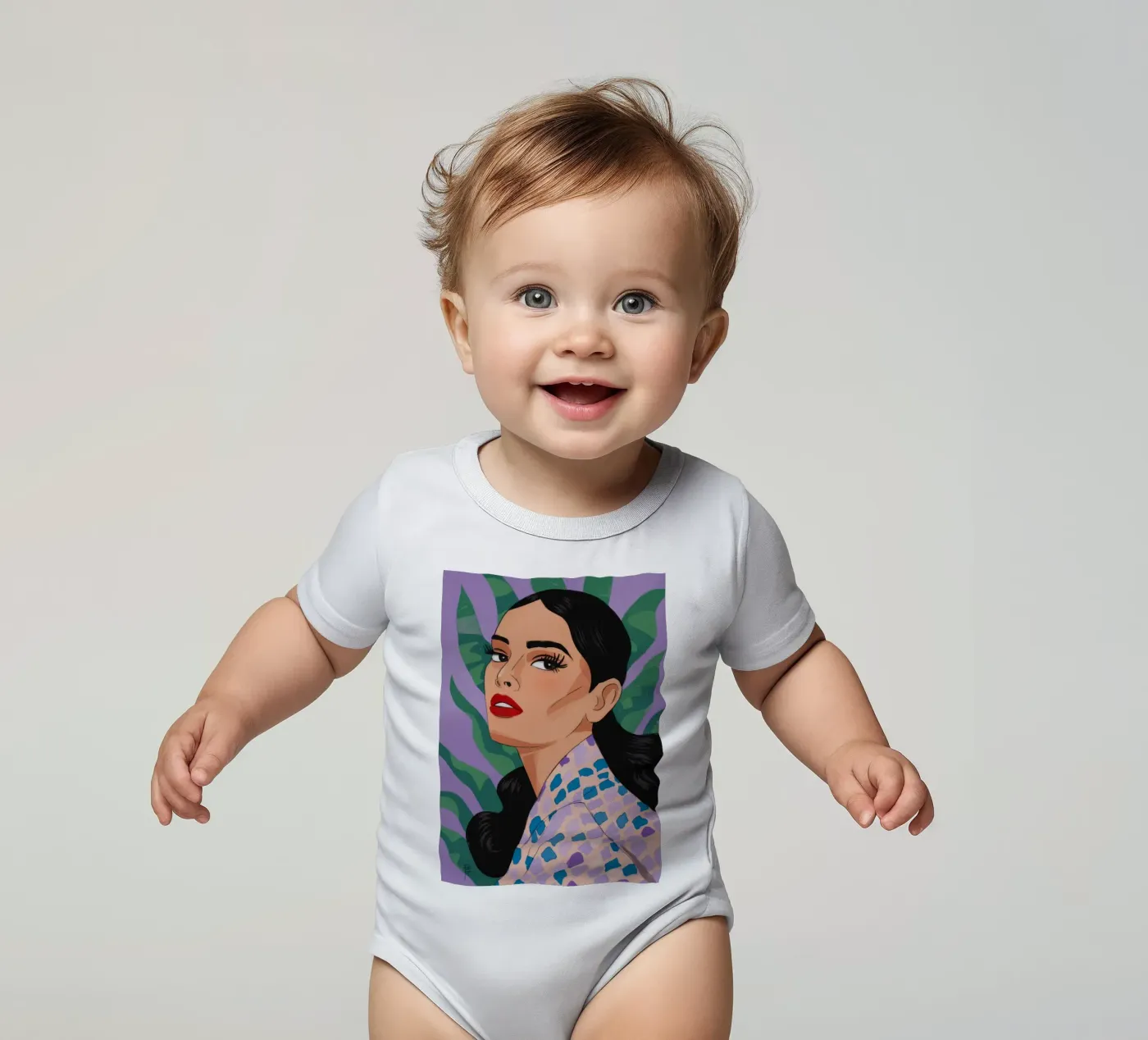 Élégance de la nature à motifs body bébé de Prism Palette