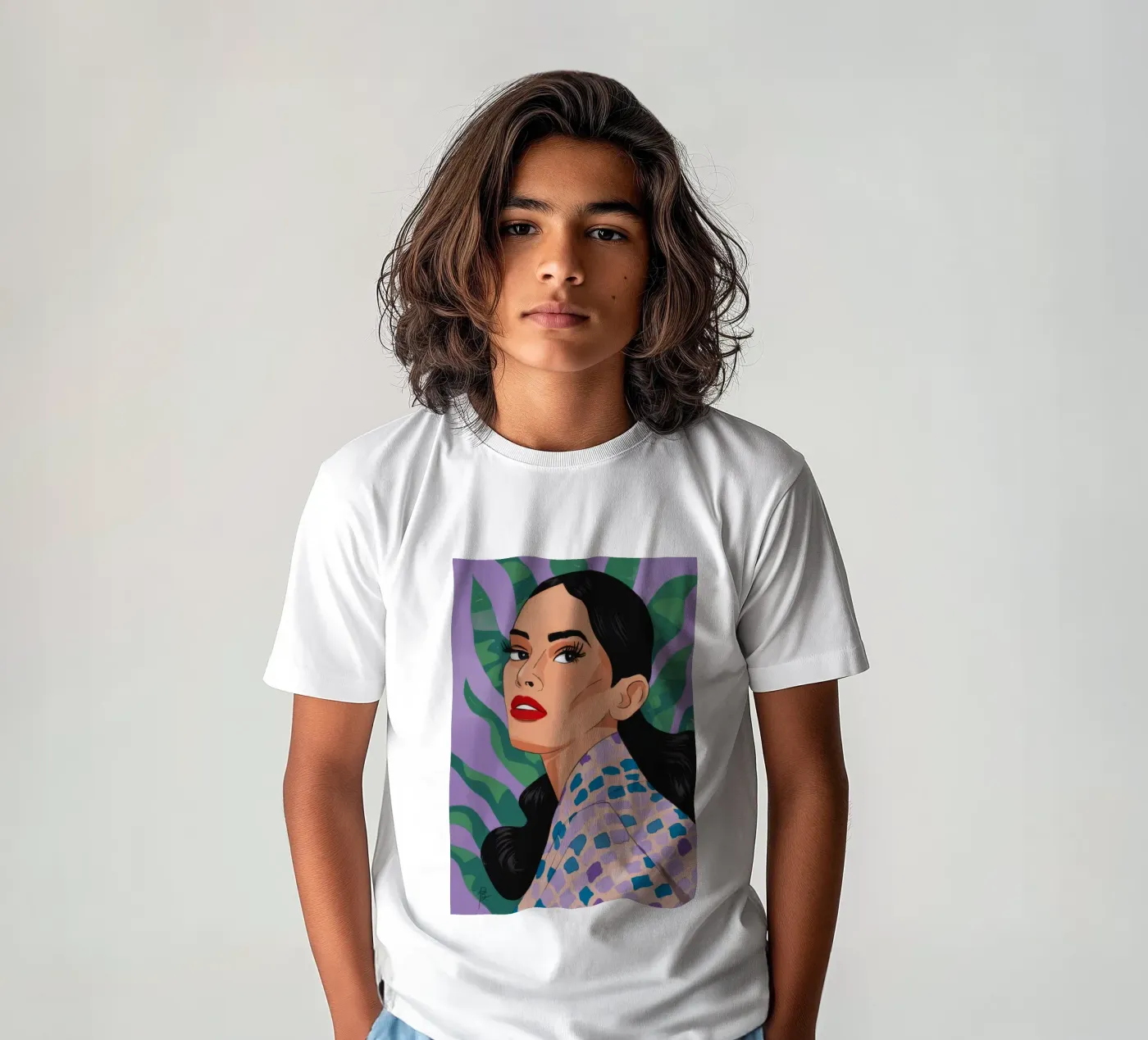 Patterned Nature Elegance kinder t-shirt van Prism Palette