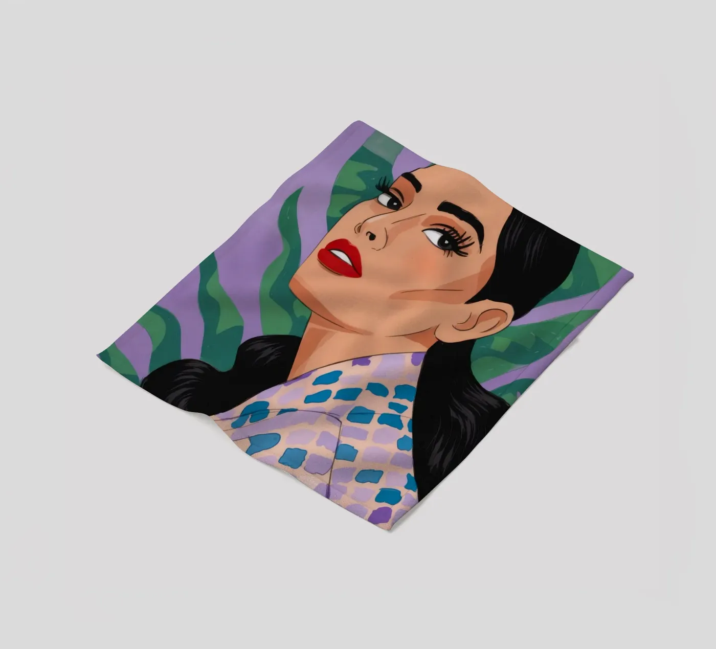 Patterned Nature Elegance fleece blanket by Prism Palette