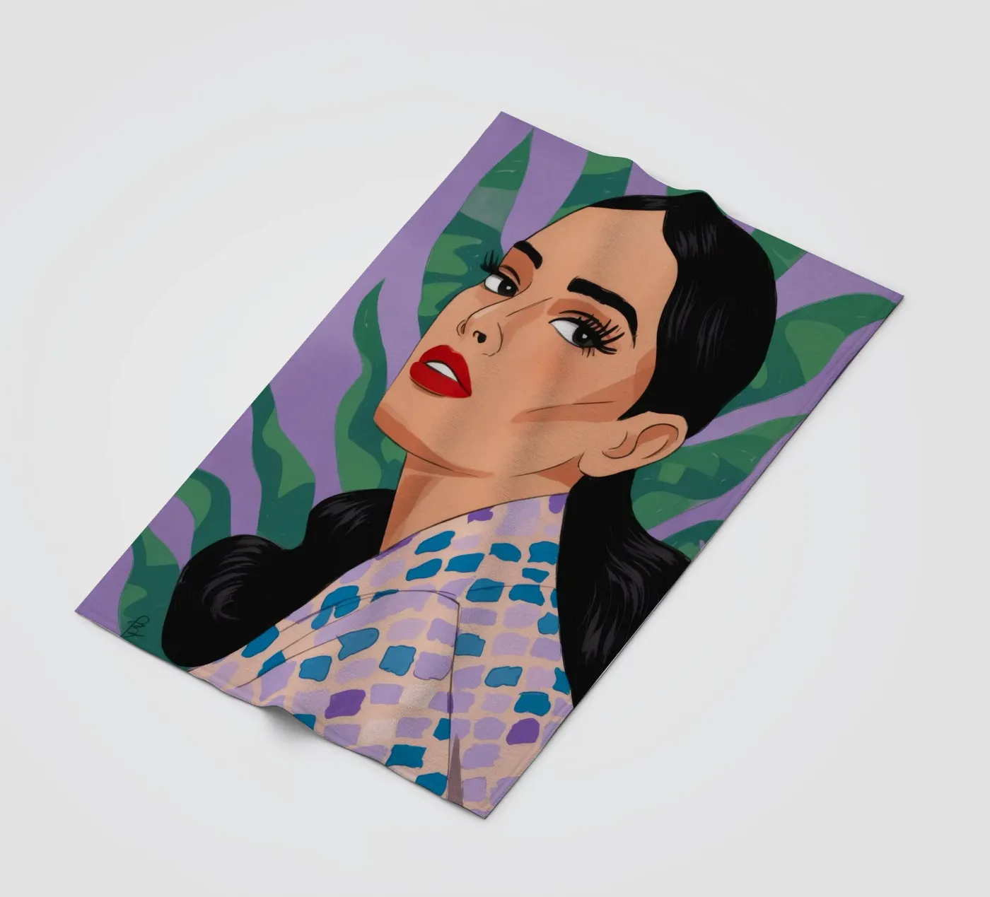 Patterned Nature Elegance fleece blanket by Prism Palette