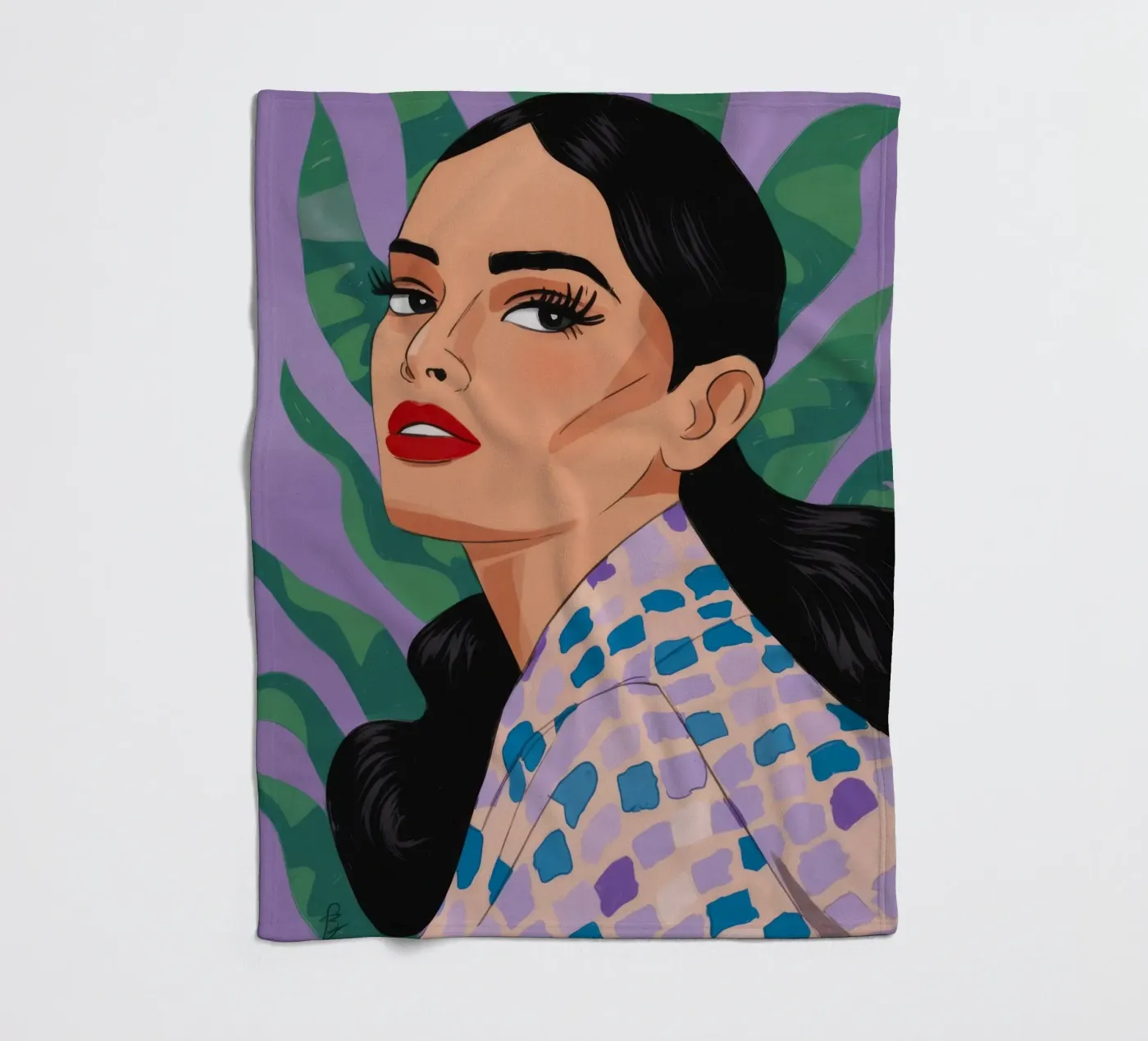 Patterned Nature Elegance fleece blanket by Prism Palette