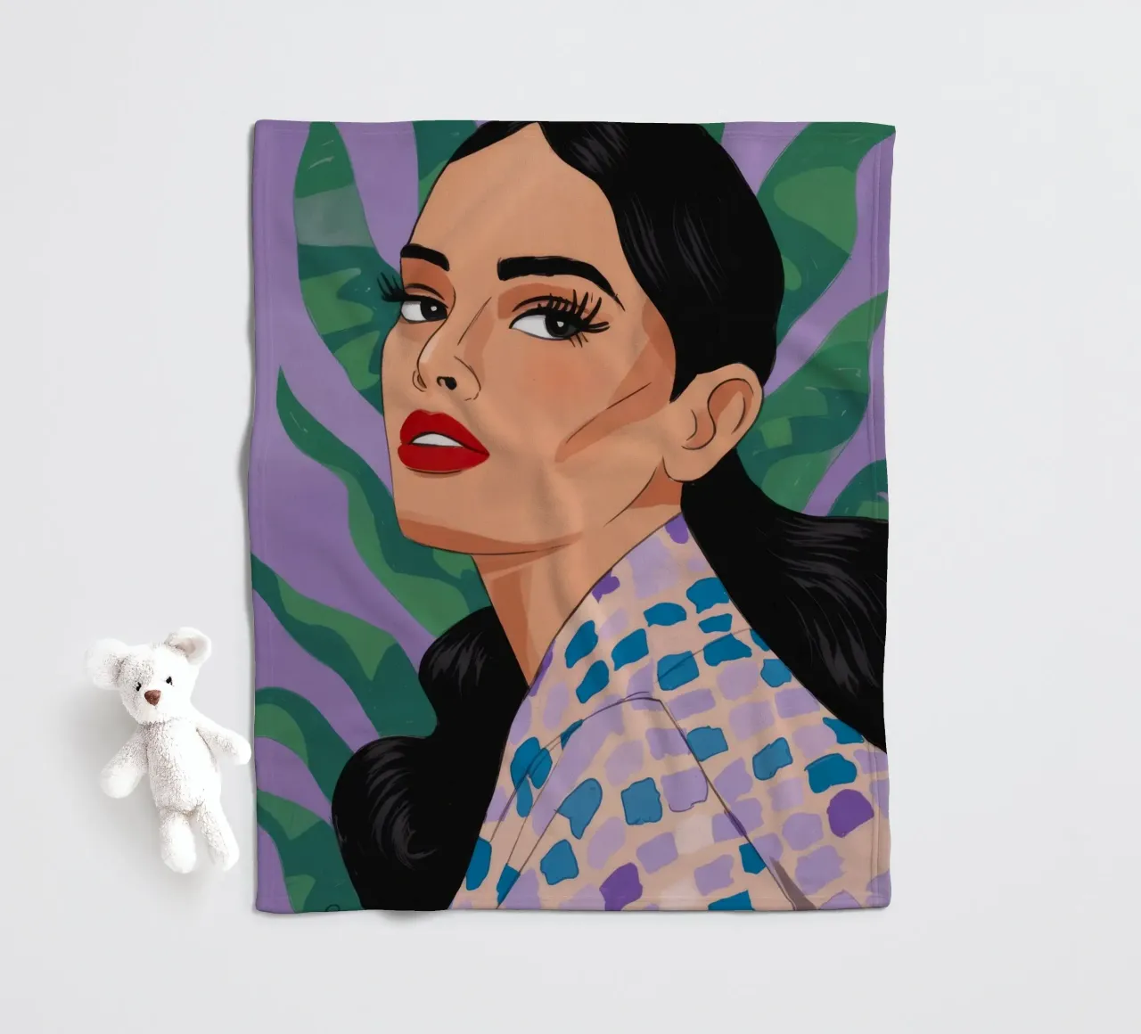 Natuur Elegantie fleecedeken van Prism Palette