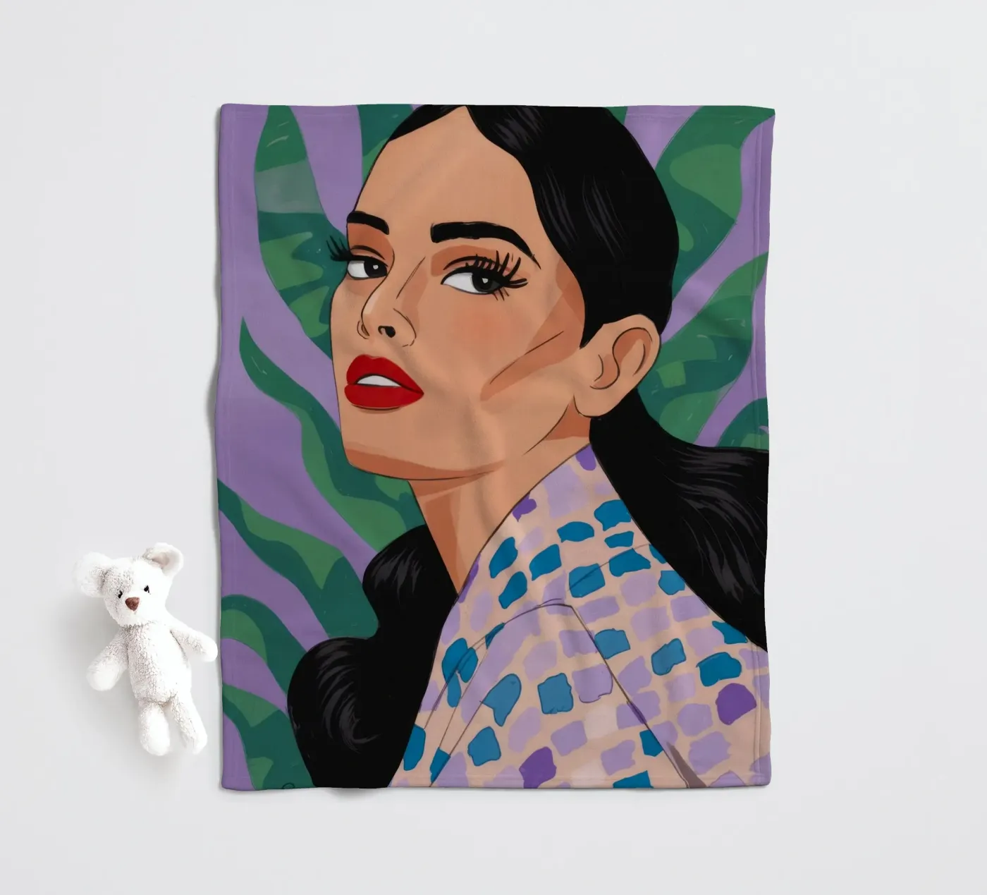 Patterned Nature Elegance fleece blanket by Prism Palette