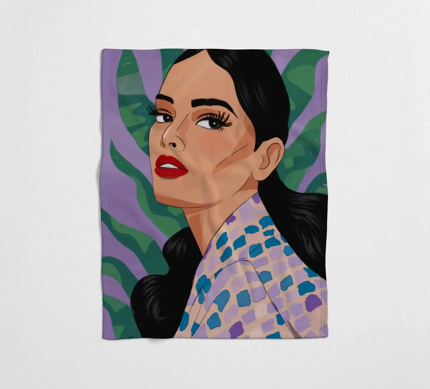 Patterned Nature Elegance fleece blanket by Prism Palette