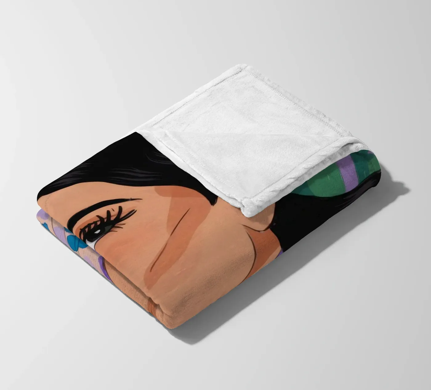 Patterned Nature Elegance fleece blanket by Prism Palette