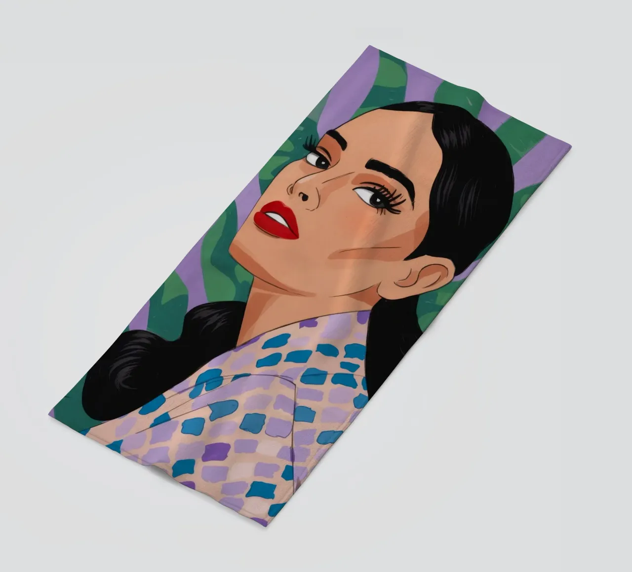 Patterned Nature Elegance beach towel by Prism Palette