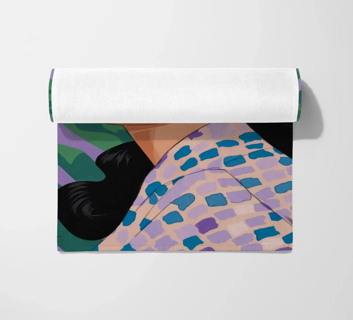 Eleganza della natura modellata telo mare da Prism Palette