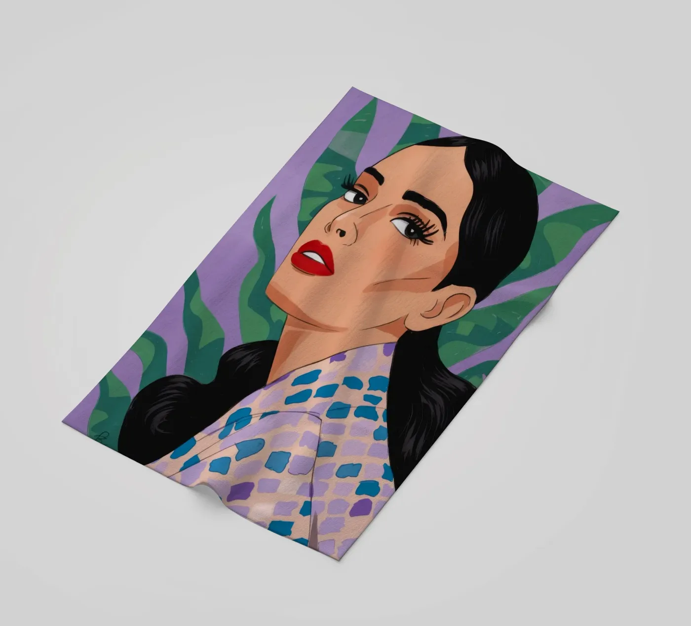 Natuur Elegantie strandhanddoek van Prism Palette