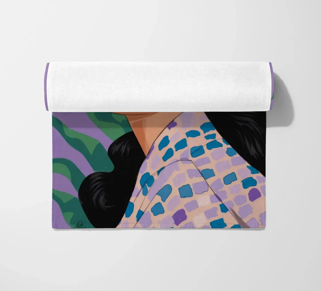 Eleganza della natura modellata telo mare da Prism Palette